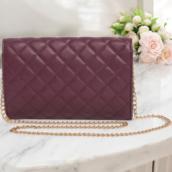 NWT Bagley Mischka Diamond Quilt Convertible Crossbody Bag $129 - Picture 3 of 5